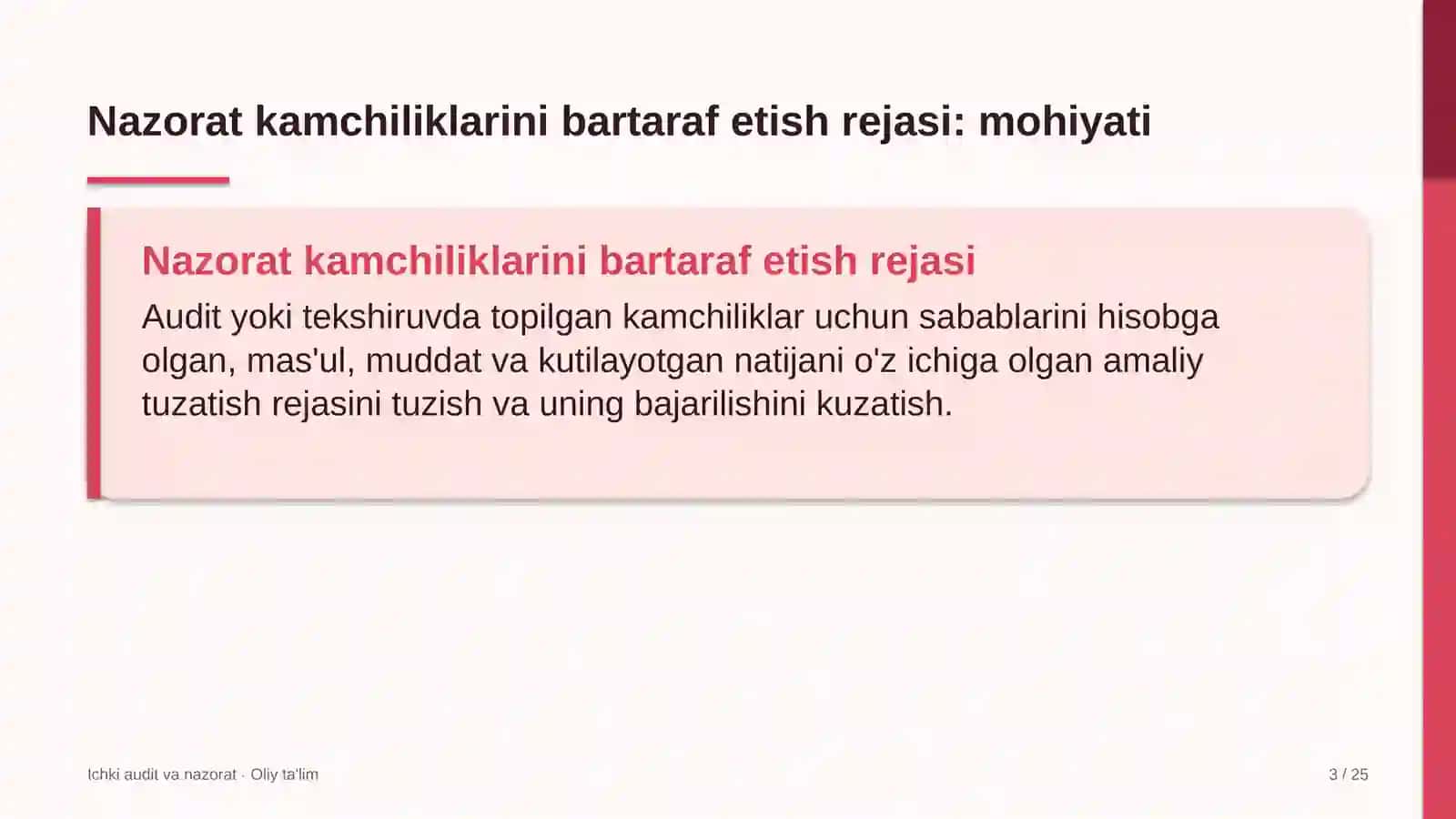 fitnes klublarida nazorat kamchiliklarini bartaraf etish rejasini ishlab chiqish 9558 3