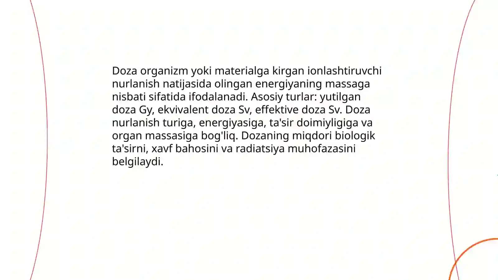 Doza tushunchalari va birliklari 3