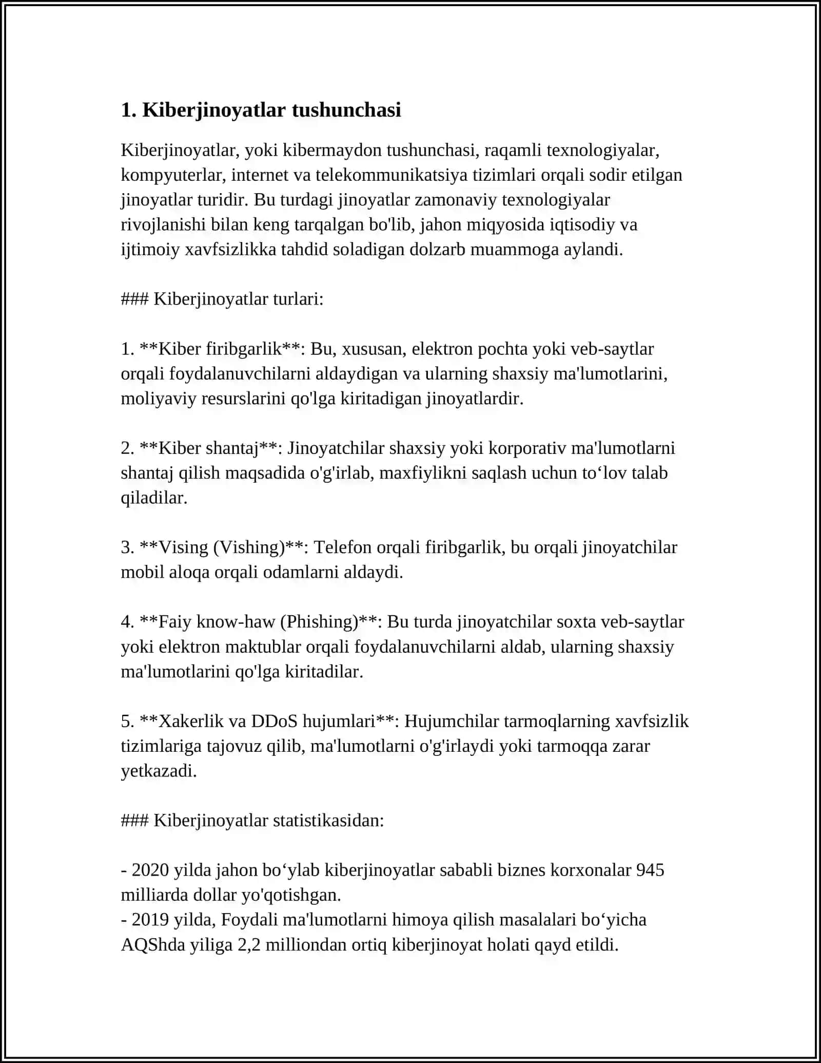 Kiberjinoyatlar va Internet Jinoyatlari Tushunchasi 3
