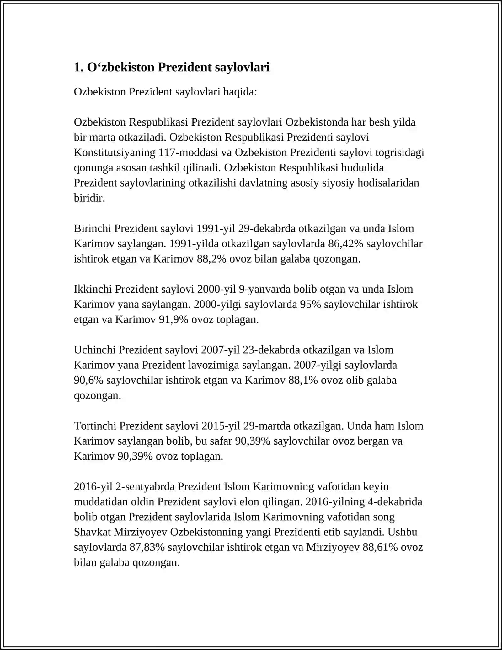 BUGUNGI KUNDA OʻZBEKISTONDAGI IJTIMOIY SIYOSIY AHVOL 3
