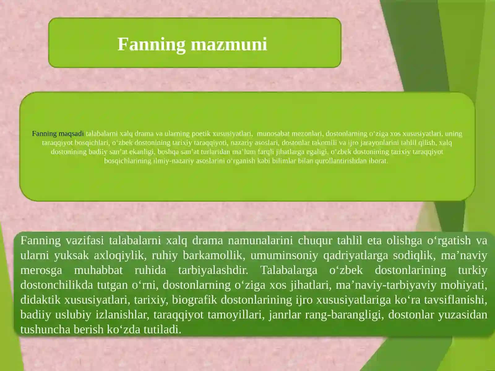 Xalq dramasi janrlari poetikasi 3