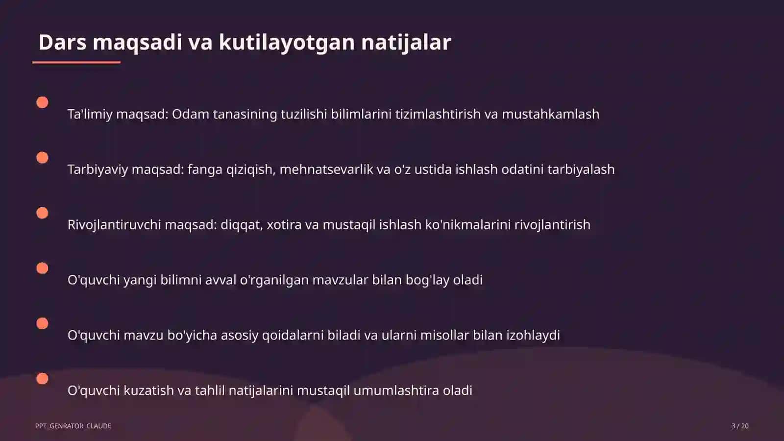Odam tanasining tuzilishi (2-sinf) 3