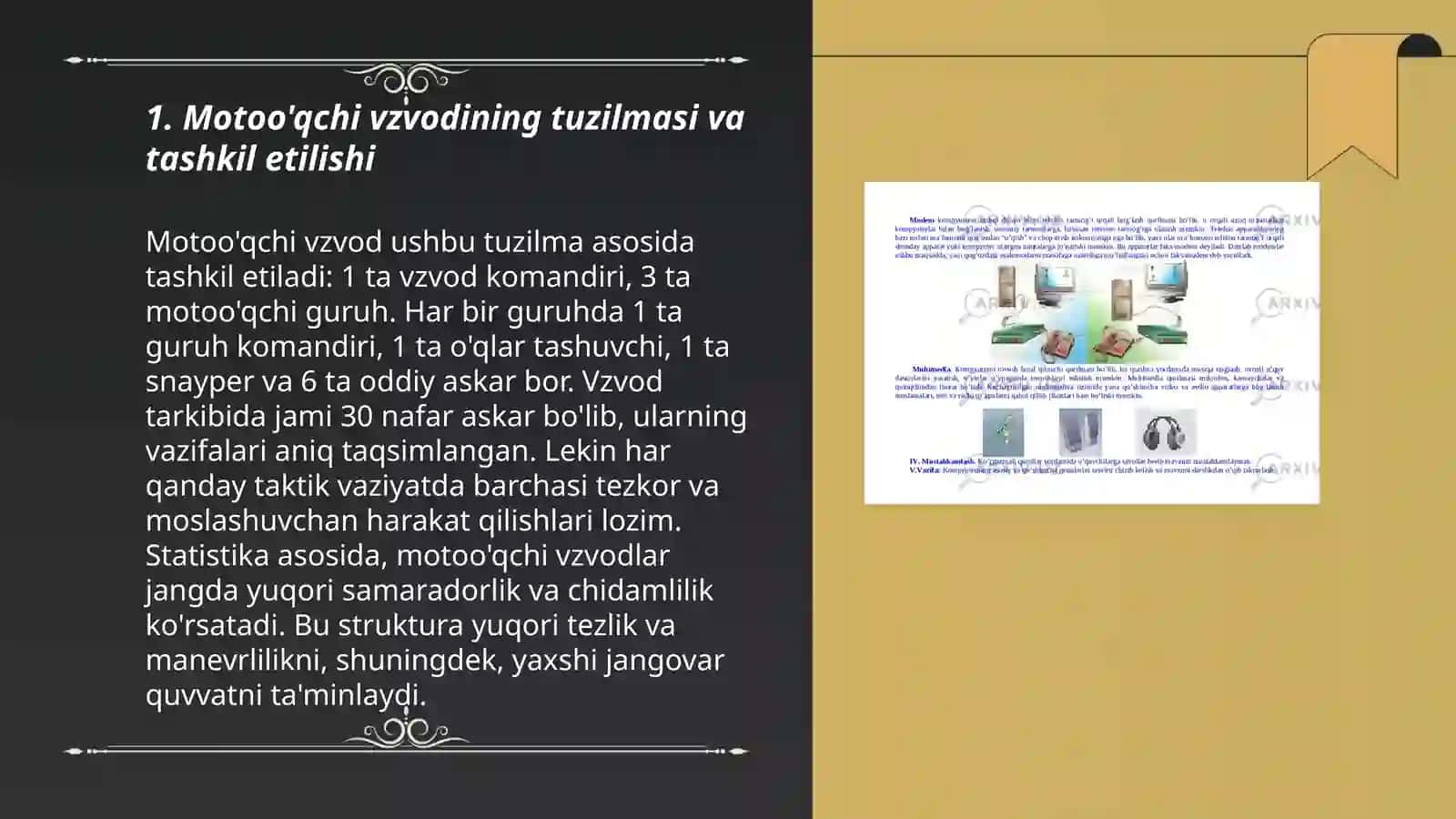 Motoo'qchi vzvodi va guruhining tashkiliy-shtat tuzilmasi 3