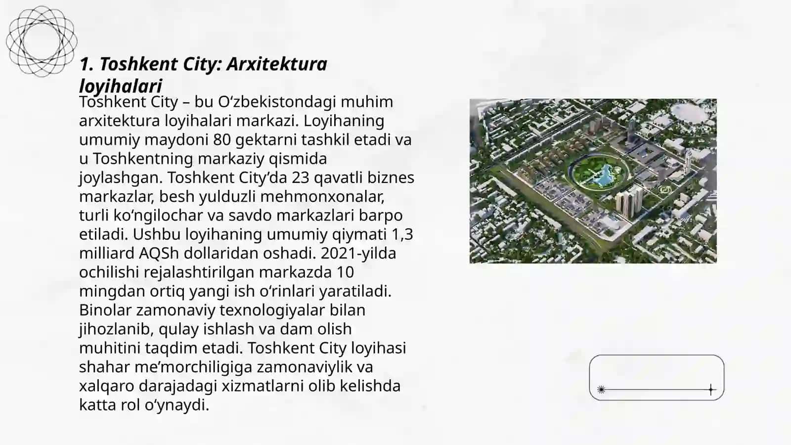 Toshkent City - Arxitektura loyihalari 3