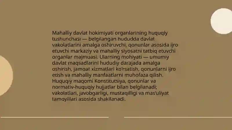 Mahalliy davlat hokimiyati organlarining huquqiy maqomi 3
