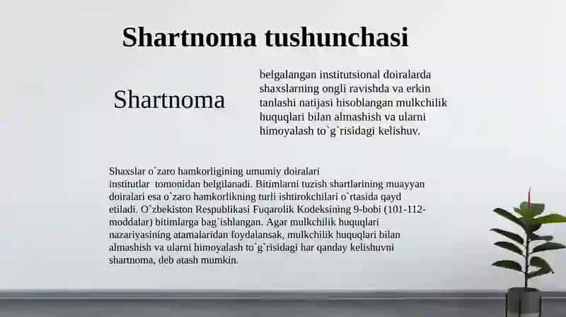 Shartnomalar nazariyasi 3