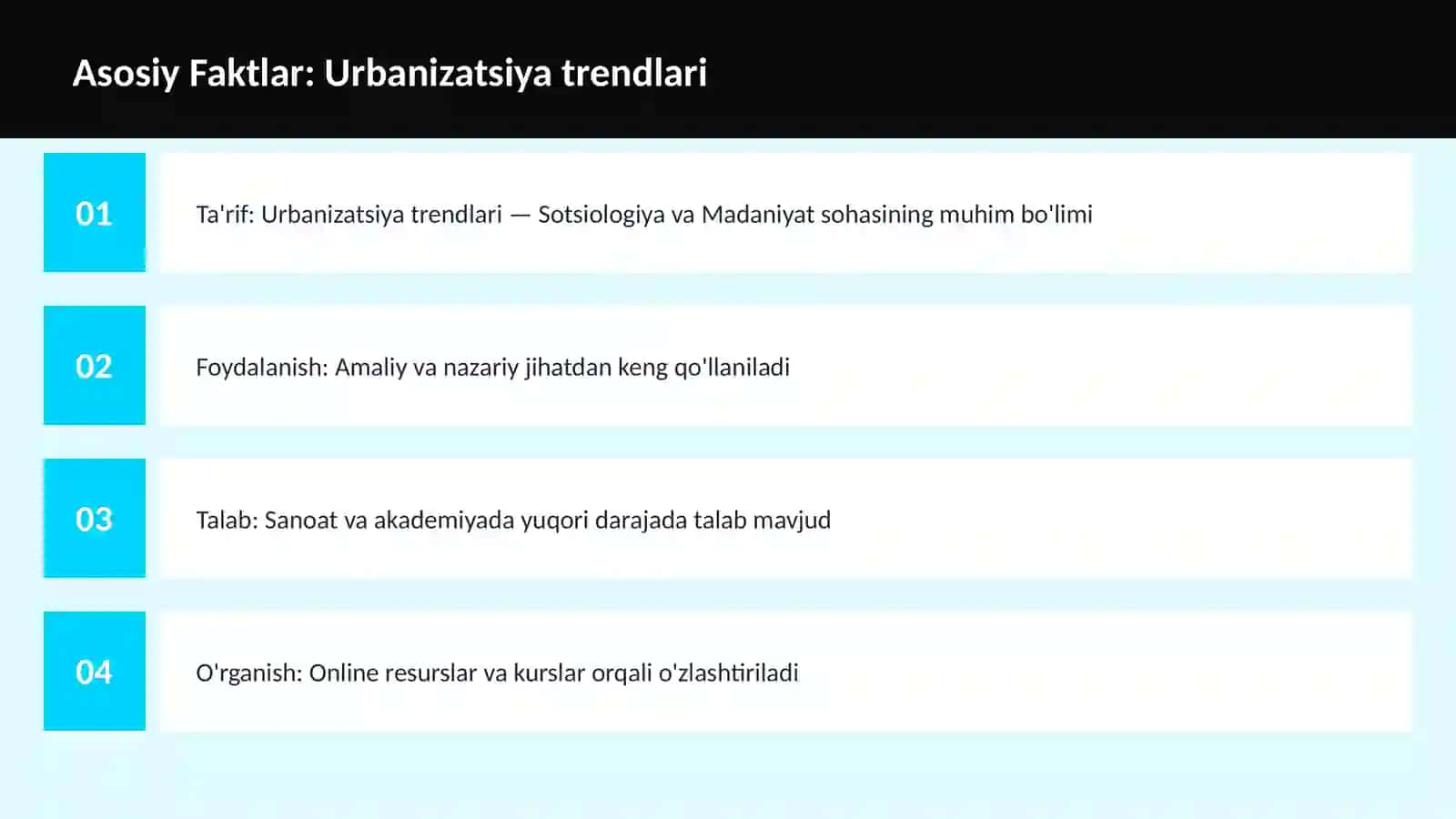 Urbanizatsiya trendlari 3