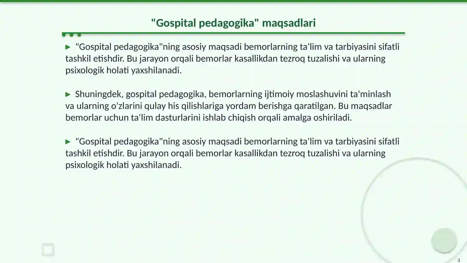 Gospital pedagogika 3