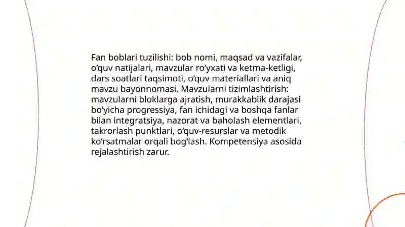 Fan boblari va mavzularini o‘rganish 3