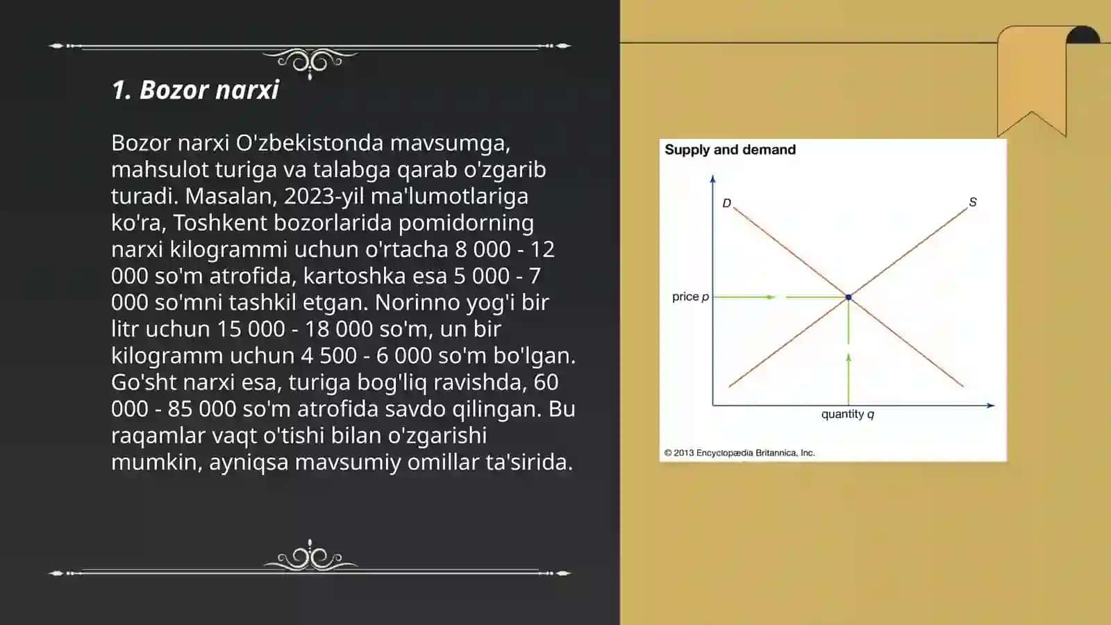 Talab va taklifga ta'sir etuvchi omillar va ularga doir grafiklar 3