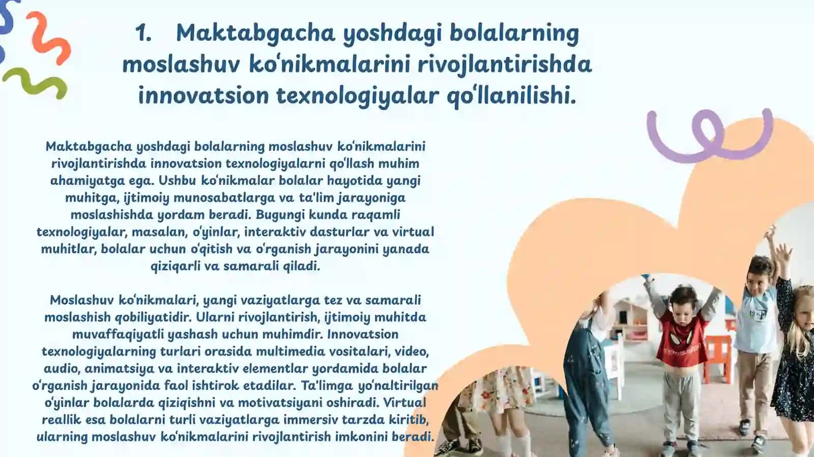 MMT bolalarning moslashuv ko'nikmalarini shakillantirish texnologiyalari 3