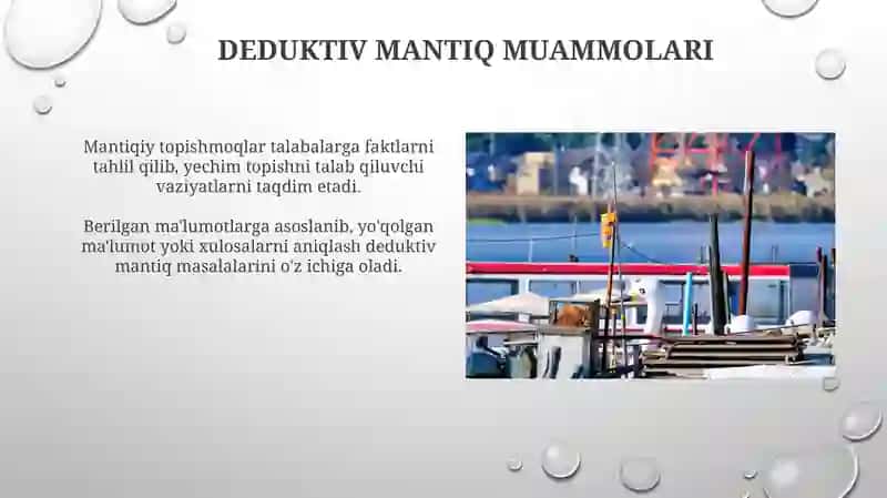 Mantiqiy topishmoqlar 3