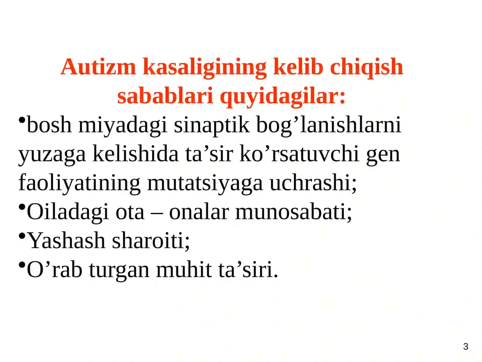 Autizm sindromi 3