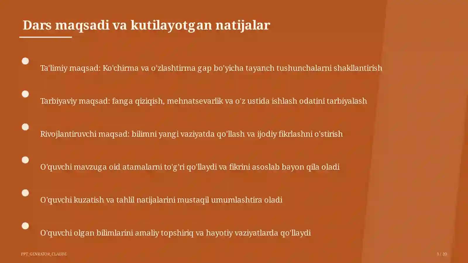 Ko'chirma va o'zlashtirma gap (9-sinf) 3