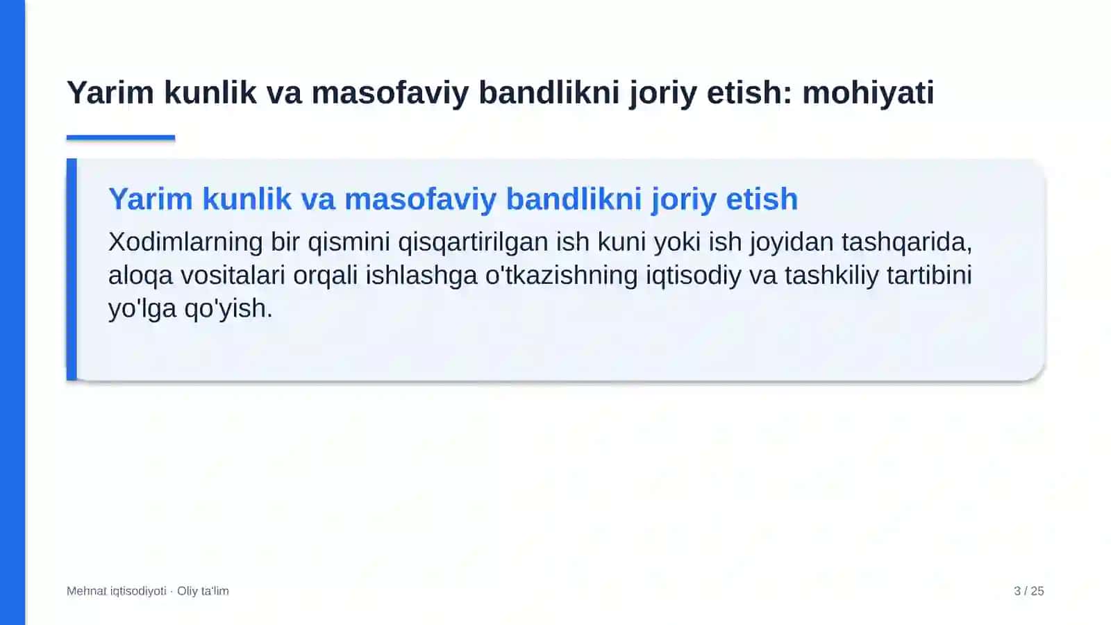 trenajyor zallarida yarim kunlik va masofaviy bandlikni joriy etish 1928 3