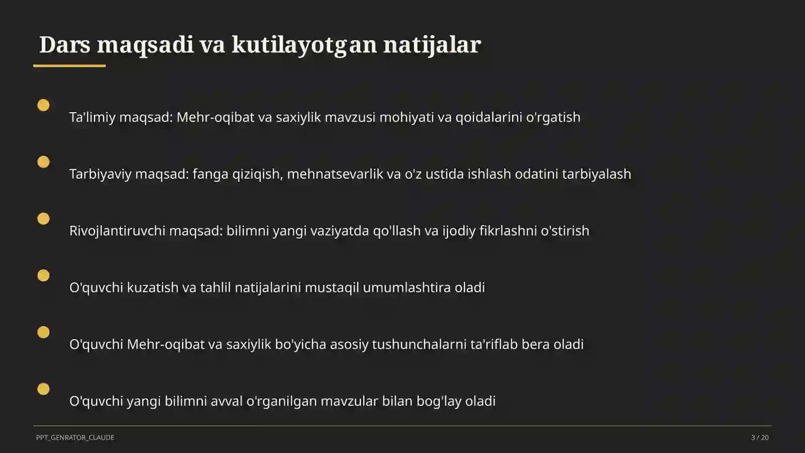 Mehr-oqibat va saxiylik (4-sinf) 3