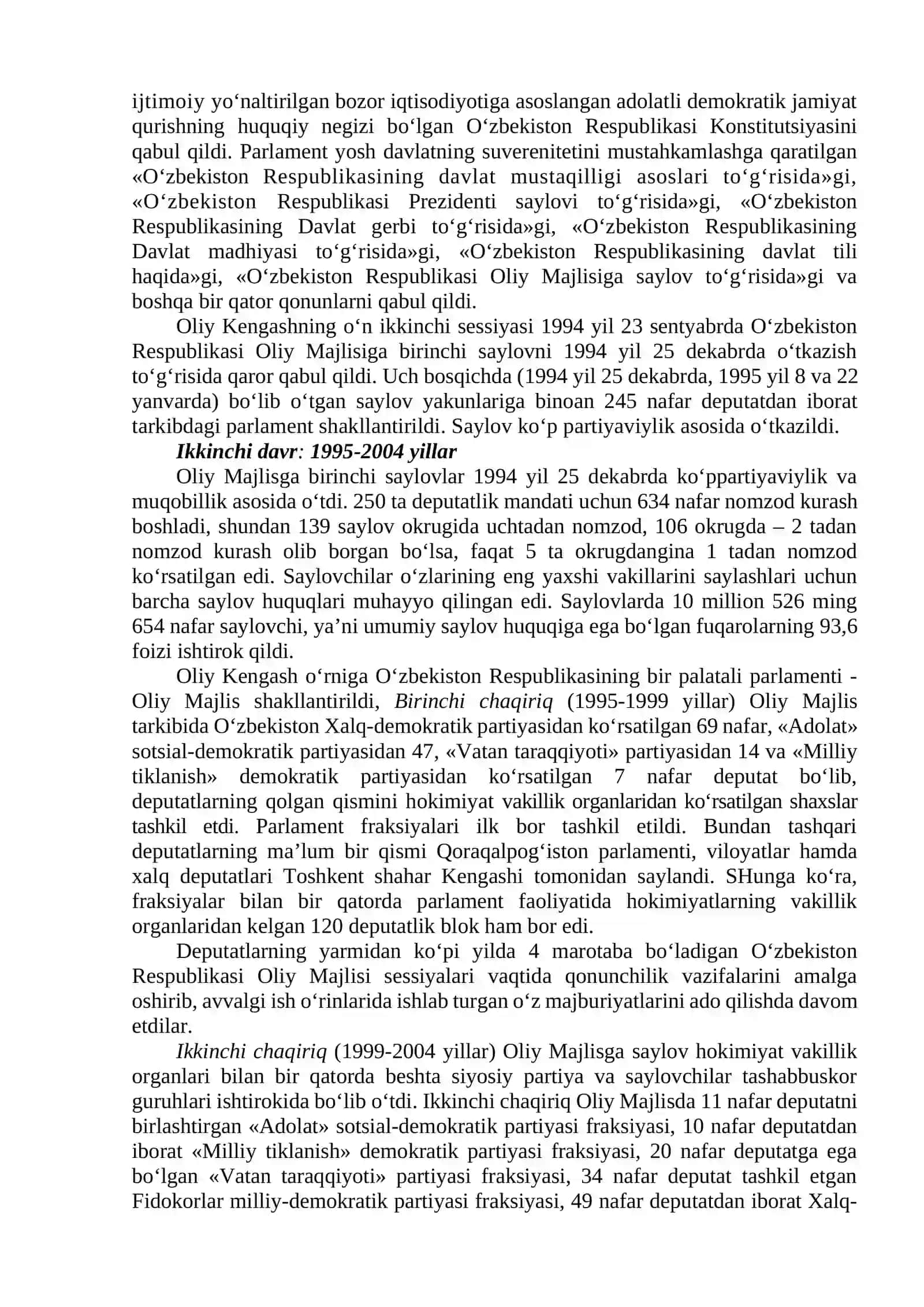 O‘zbekistonda huquqiy siyosiy islohotlarning amalga oshirilishi 3