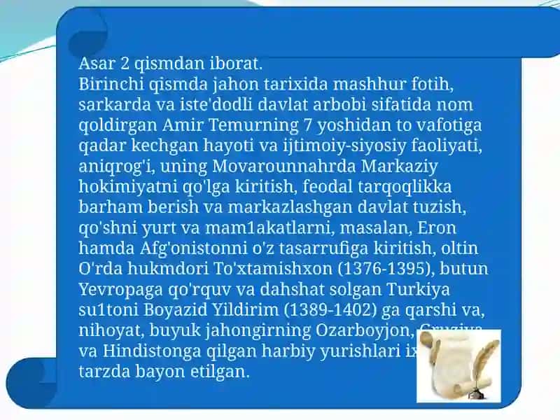 Amir Temur Tuzuklari 3