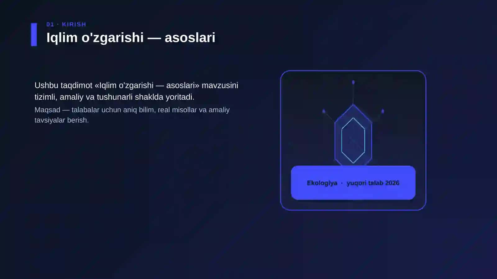 Iqlim o'zgarishi — asoslari 3