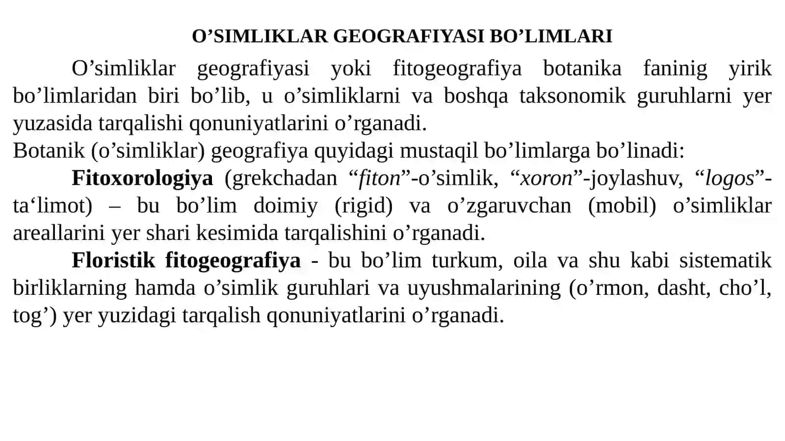 O’SIMLIKLAR GEOGRAFIYASI 3
