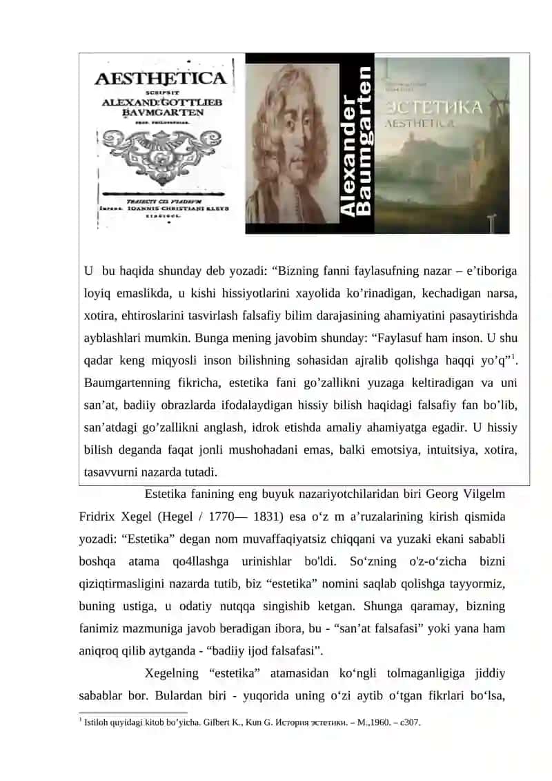 Nafosat falsafasi (Estetika) 3