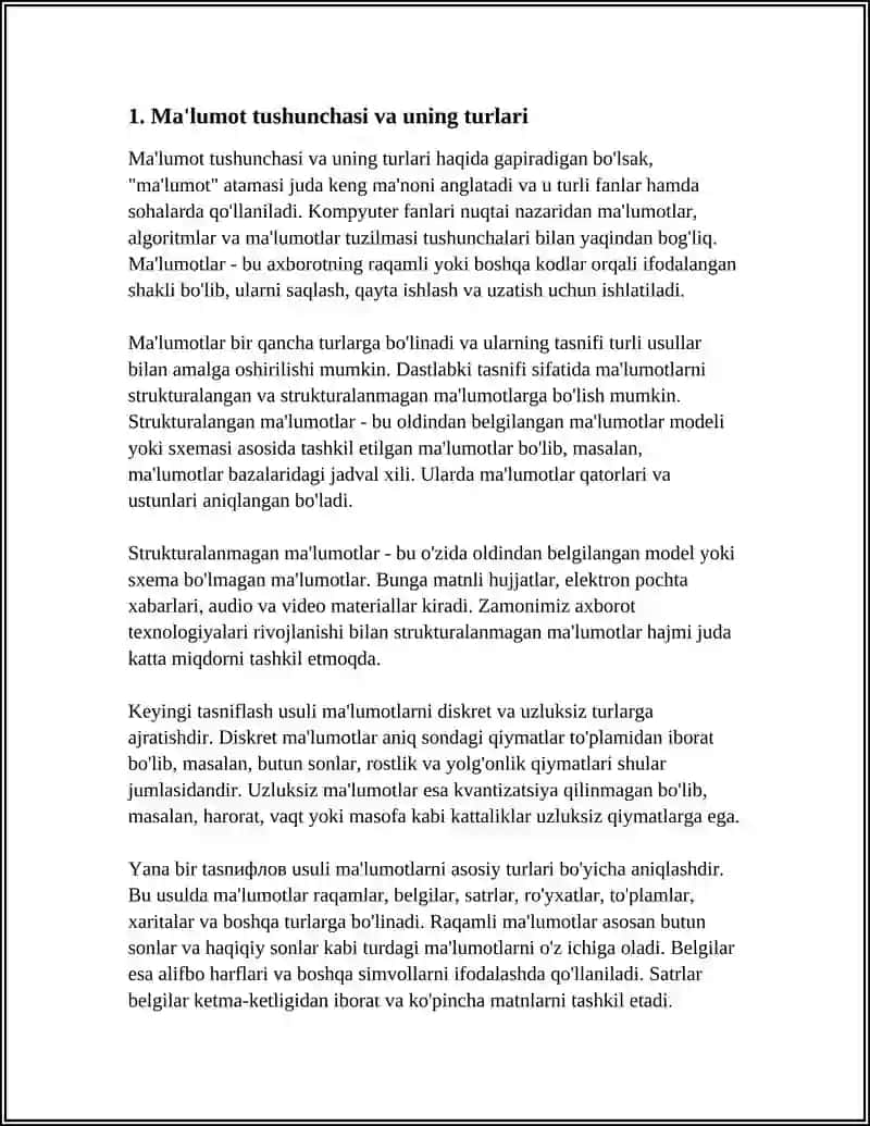 MA'LUMOTLAR, ALGORITMLAR VA MA'LUMOTLAR TUZILMASI TUSHUNCHALARI 3