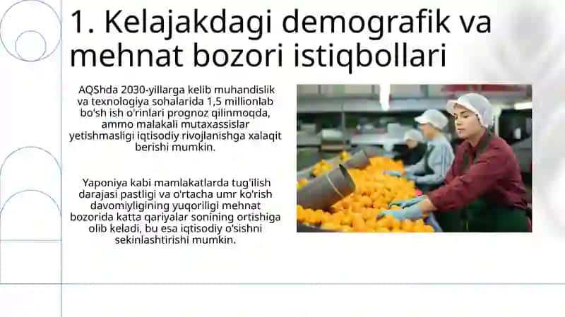 Rivojlangan mamlakatlarda aholi va mehnat bozori koʻrsatkichlari tahlili 3