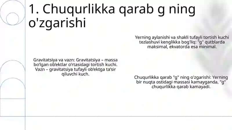 Gravitatsiya va jism og'irligi 3