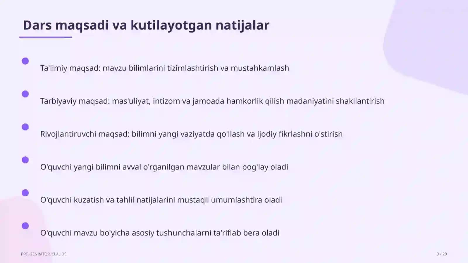 Nutq uslublari: ilmiy va rasmiy uslub (10-sinf) 3