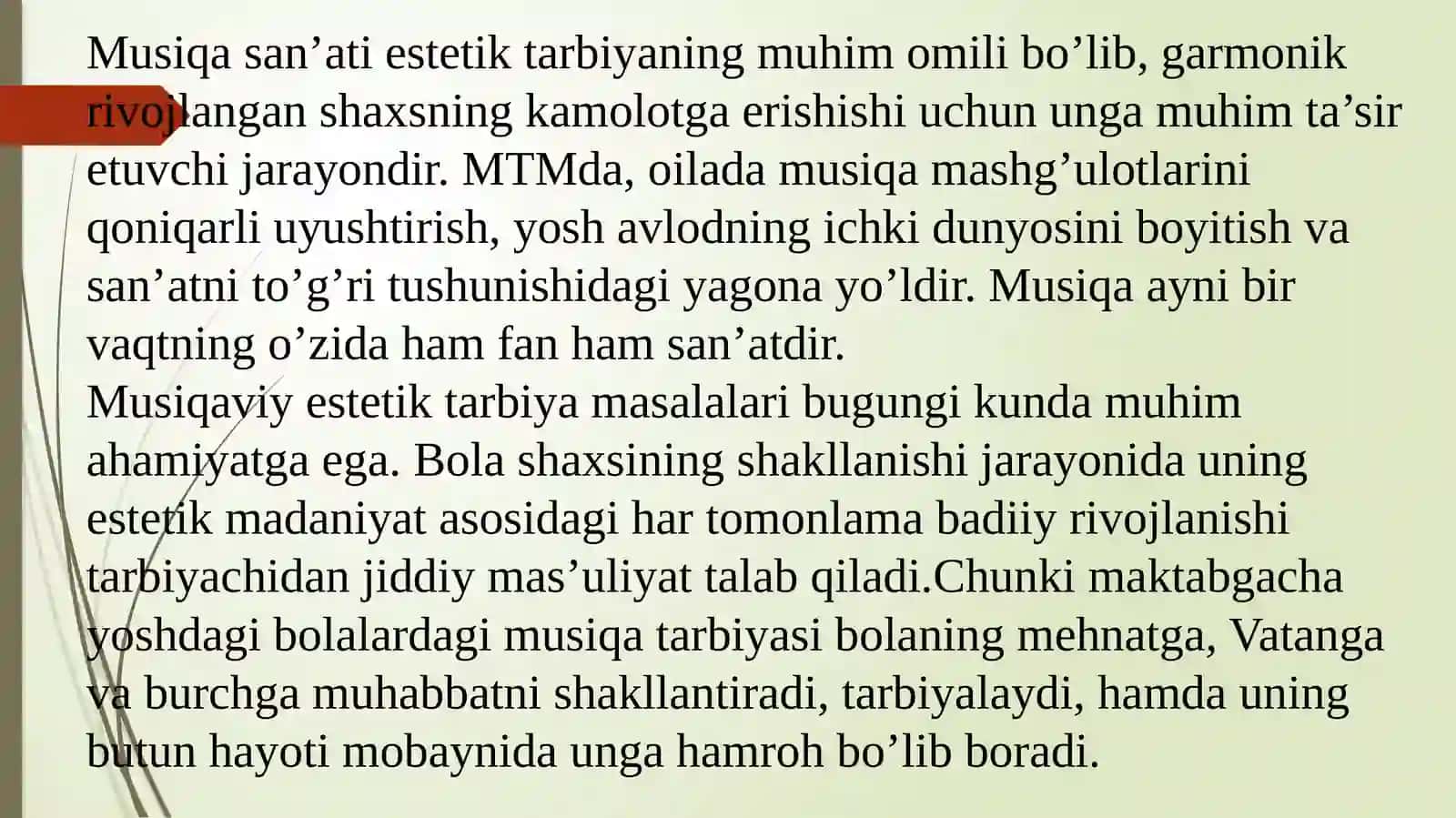 Maktabgachayoshdagibolalargaestetiktarbiyaberishdamusiqaningro’li 3