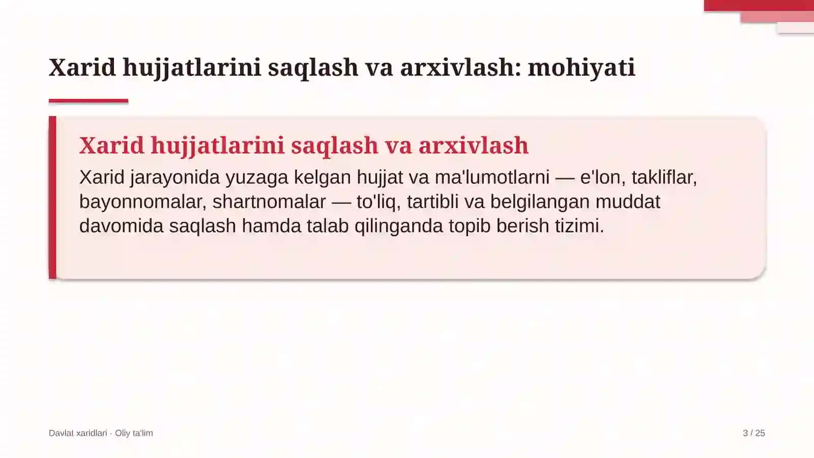 ekologik ekspertiza tashkilotlarida xarid hujjatlarini saqlash va arxivlash 3618 3