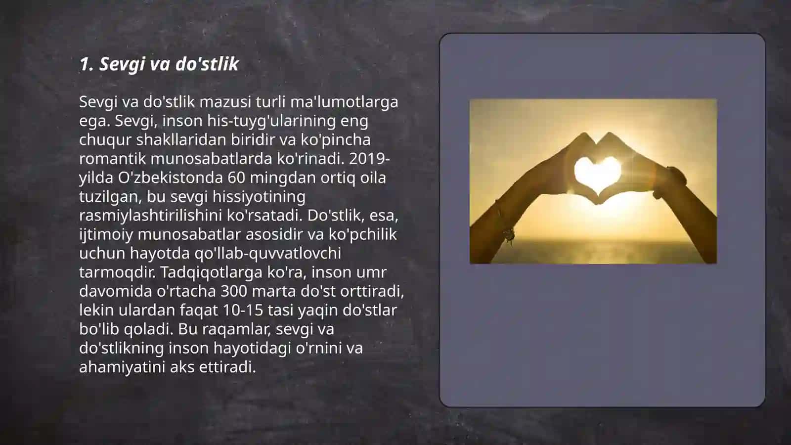 Sevgi va do'stlik 3