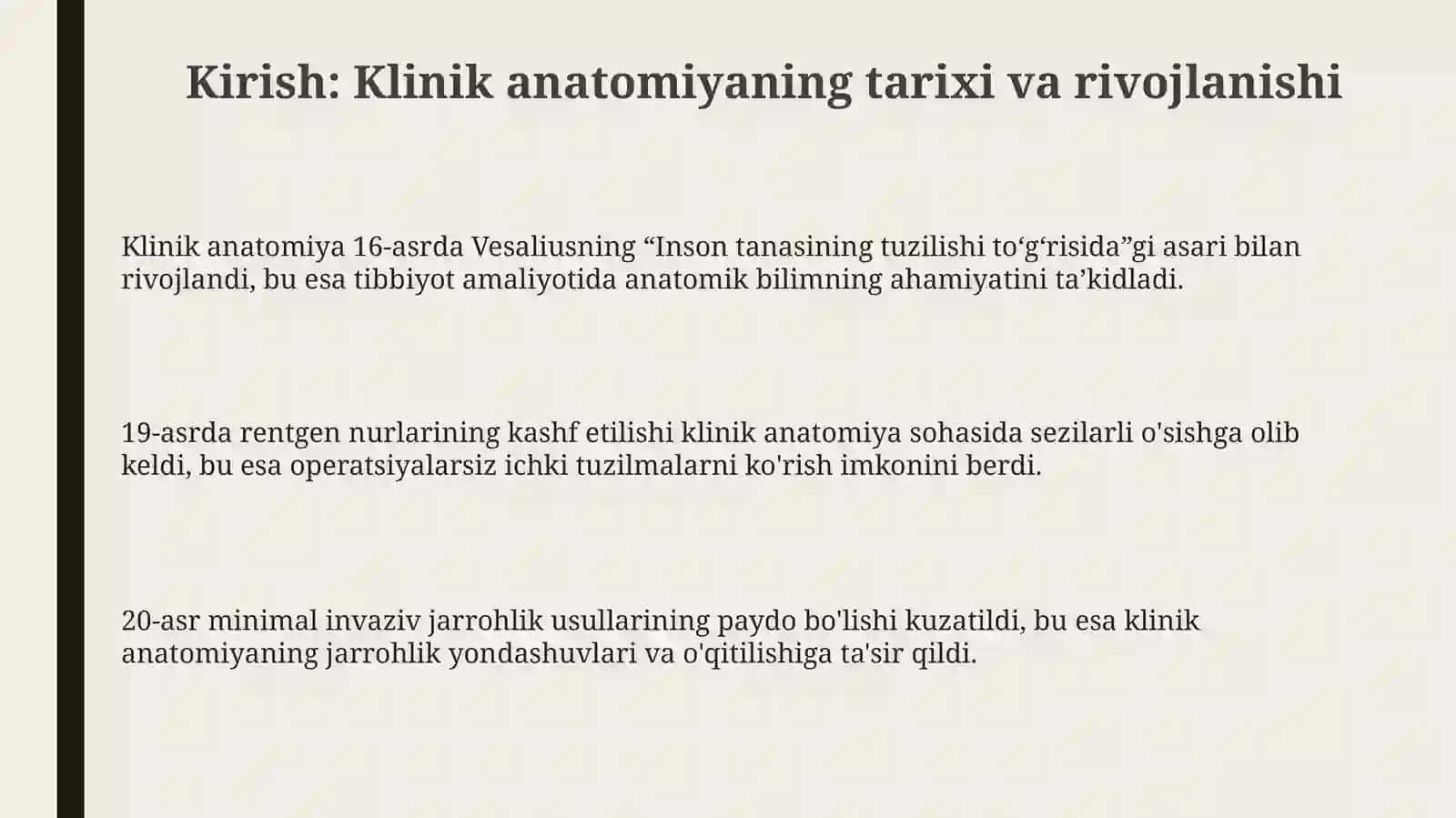 Klinik anatomiya zamonaviy asboblar, apparatlar va tikuv materiallari 3