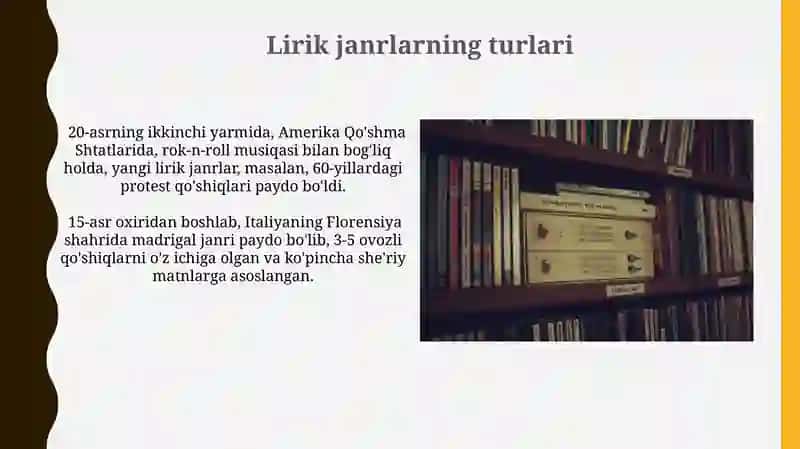 Lirik tur janrlari 3