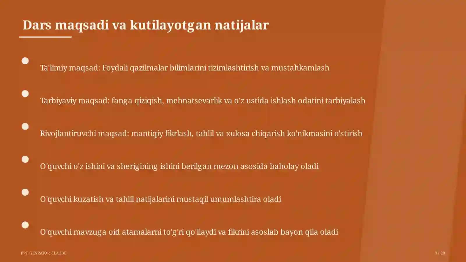Foydali qazilmalar (3-sinf) 3