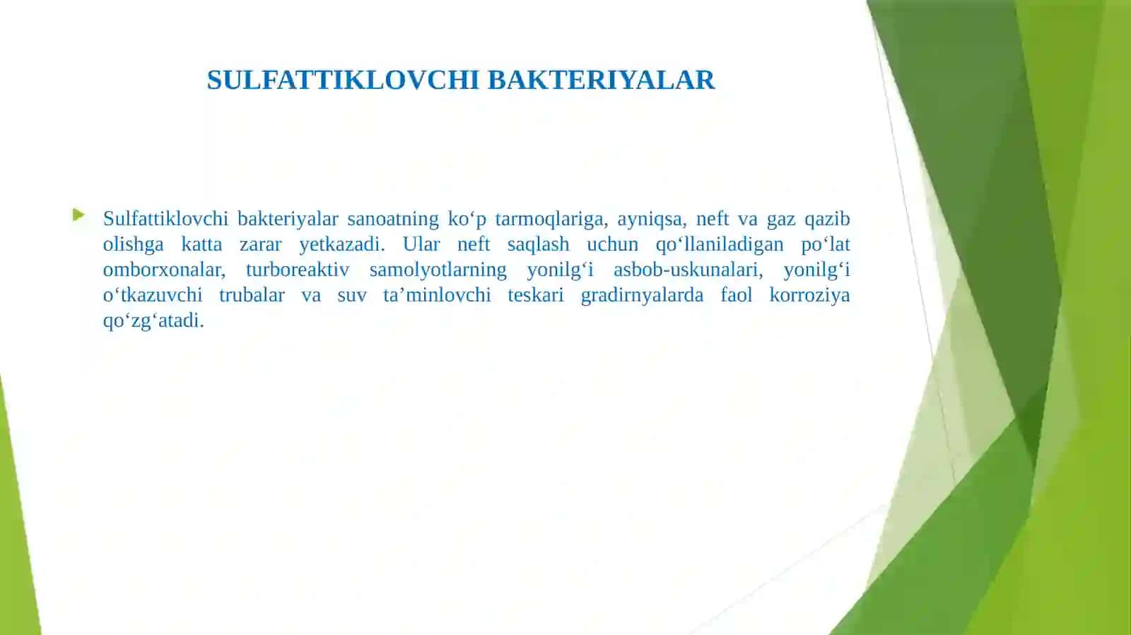 BAKTERIYA VA ZAMBURUG‘LAR – BIOZARARLASHMANBALARI 3