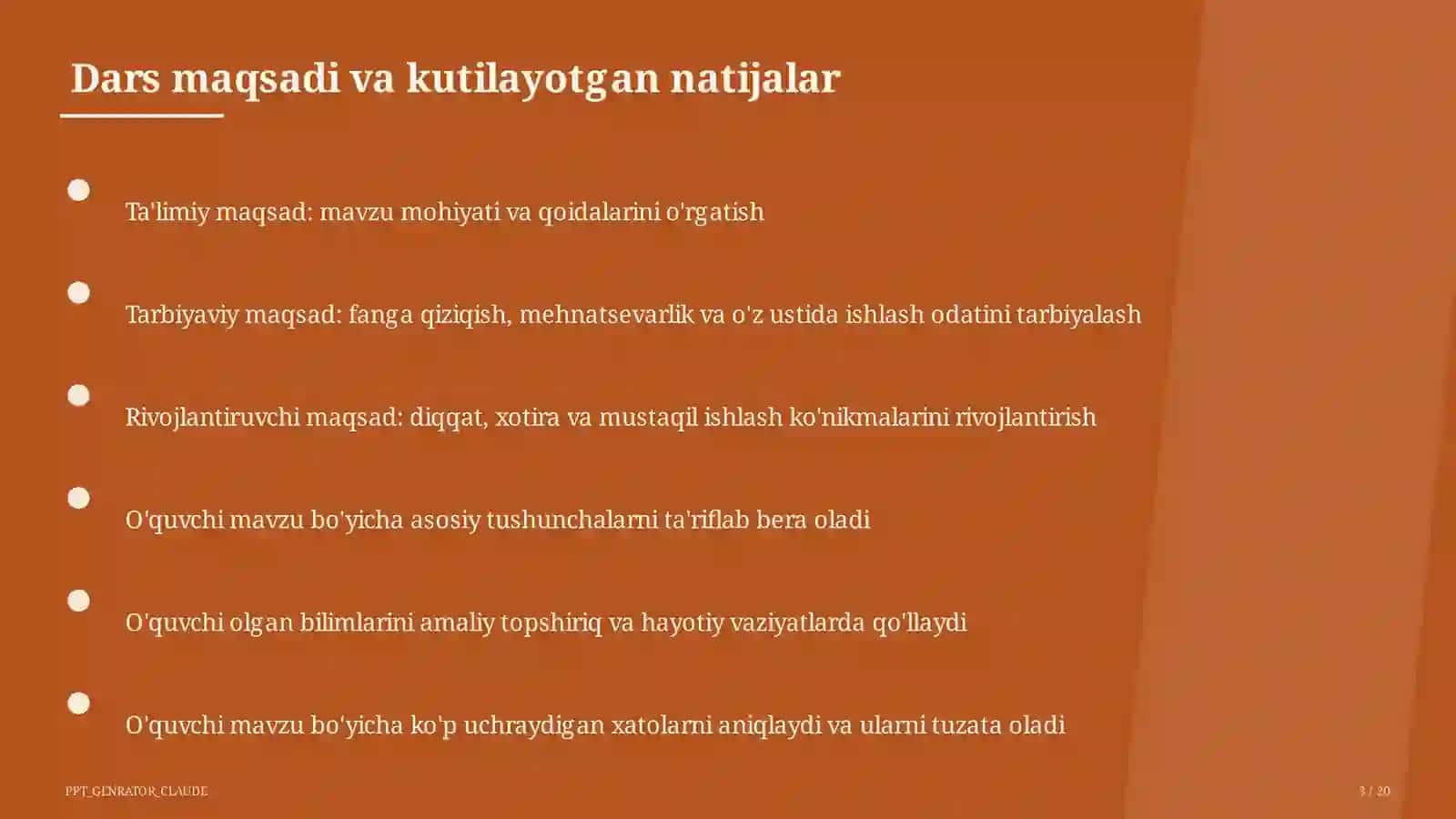 Otlarda son, egalik va kelishik (6-sinf) 3