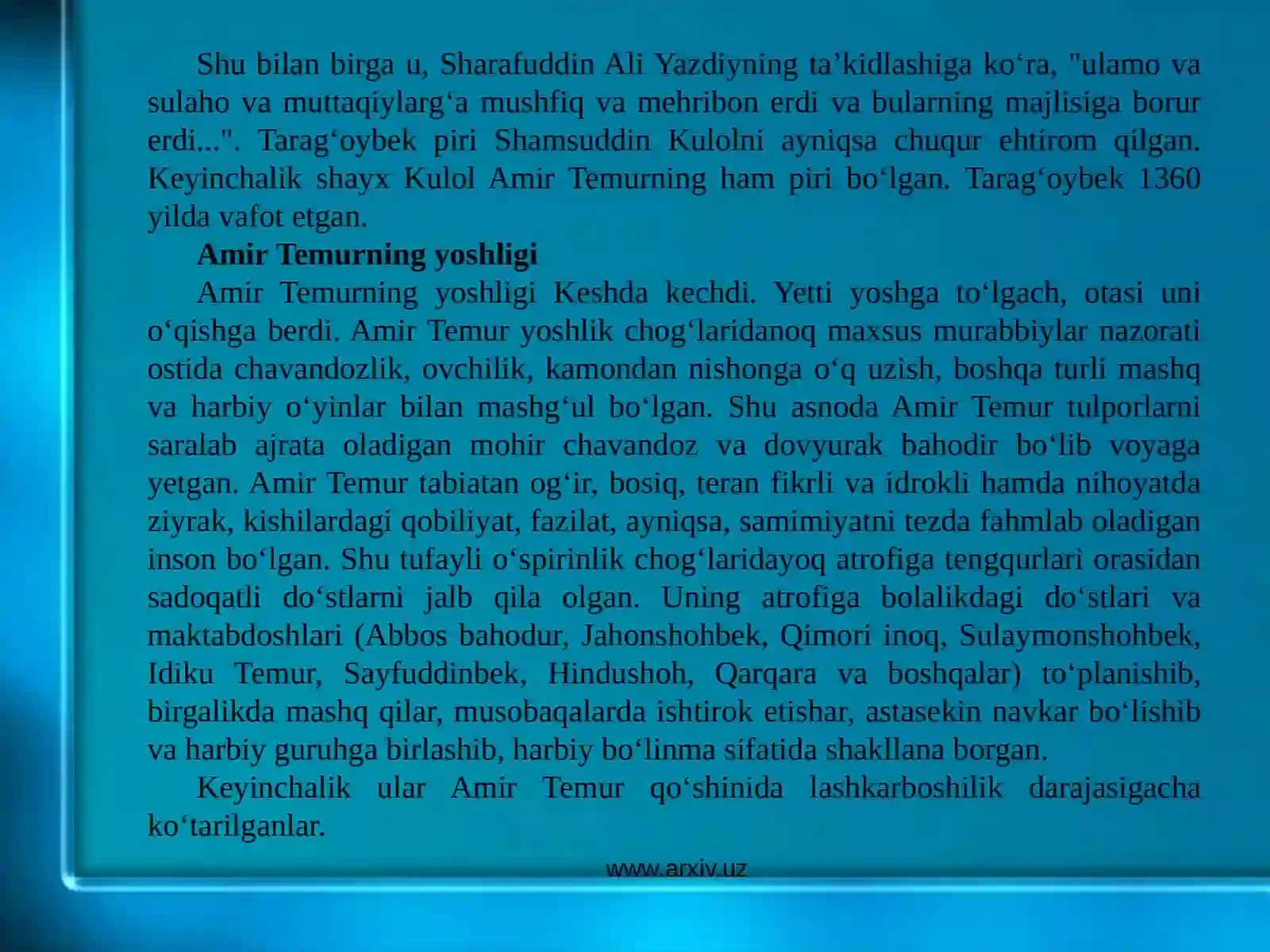 Amir Temur 3