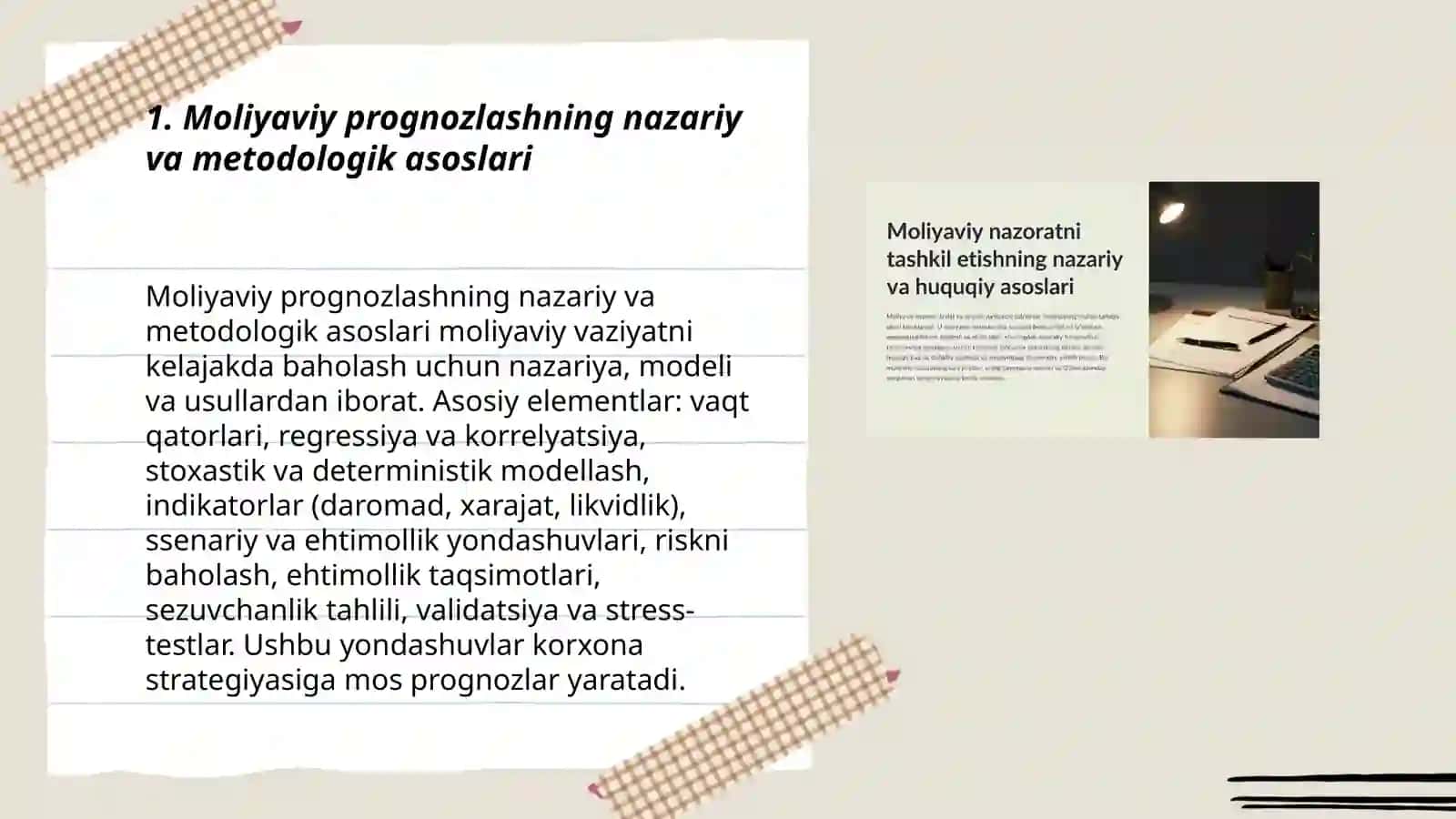 Moliyaviy Prognozlashning Nazariy va Metodologik Asoslari 3