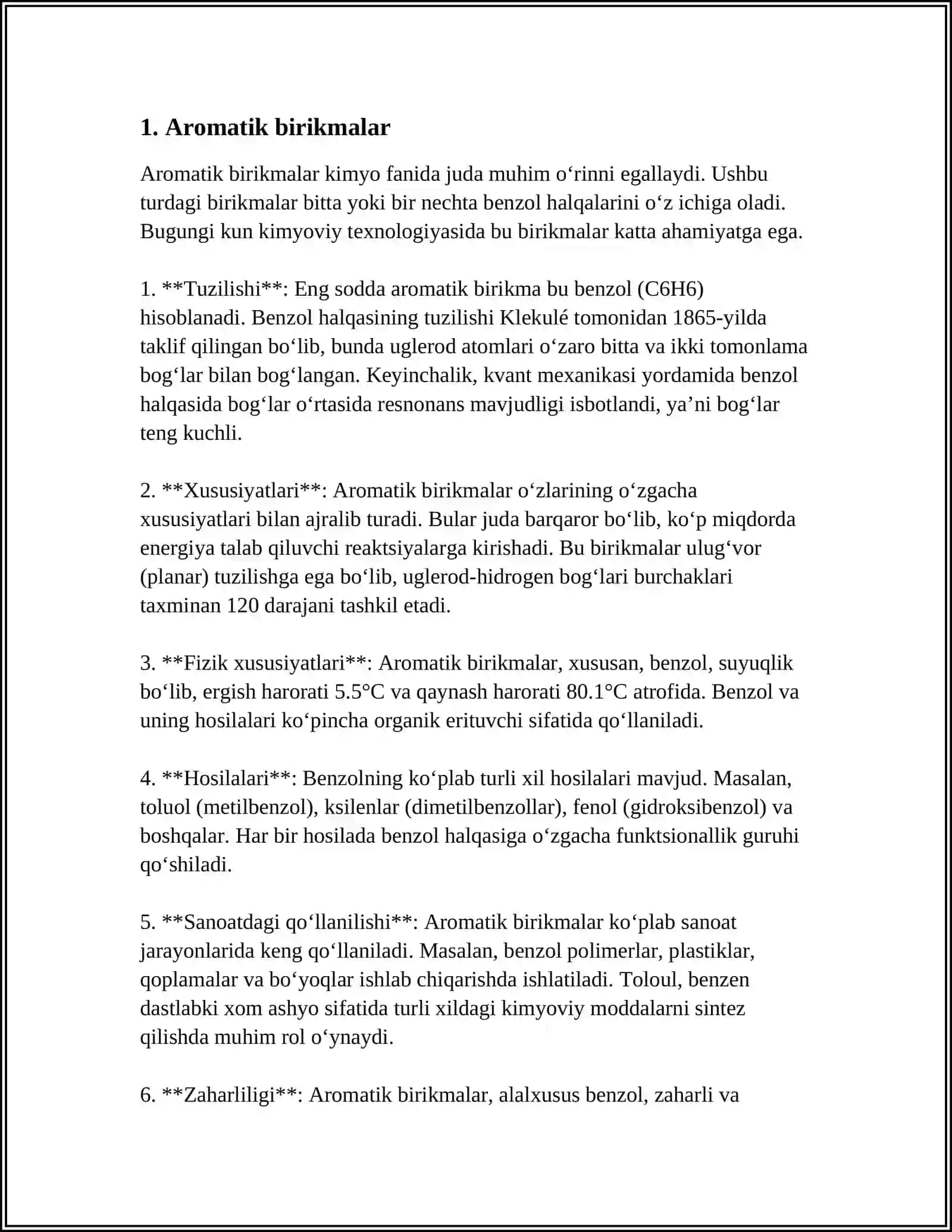 Aromatik birikmalar 3