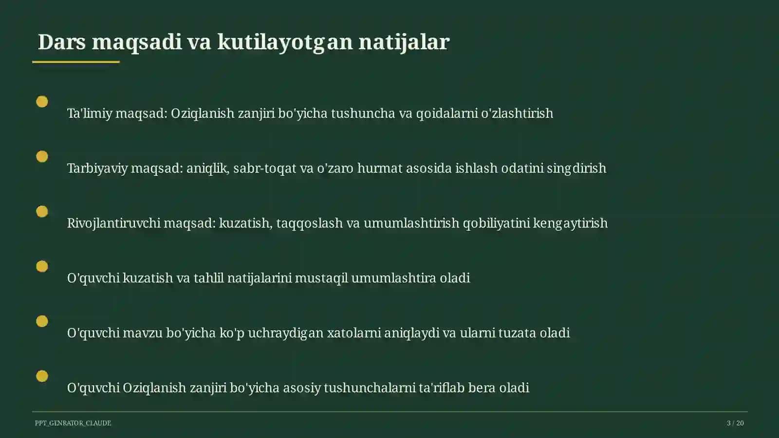 Oziqlanish zanjiri (3-sinf) 3