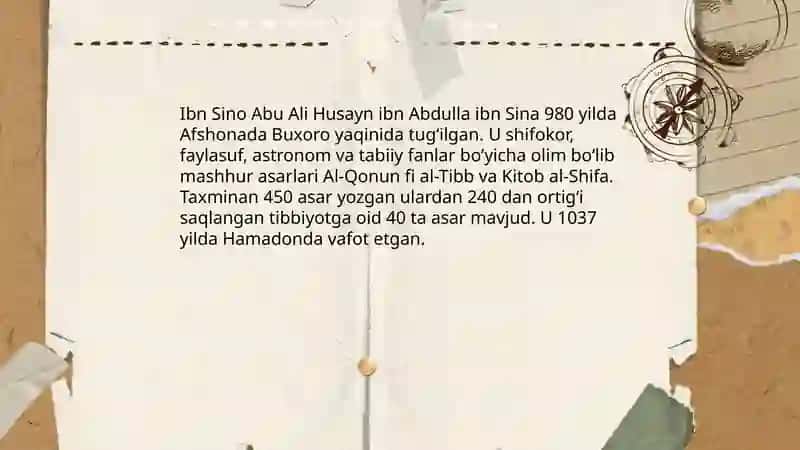 Ibn Sino hayoti, tibbiyot rivojlanishiga qo'shgan hissasi 3