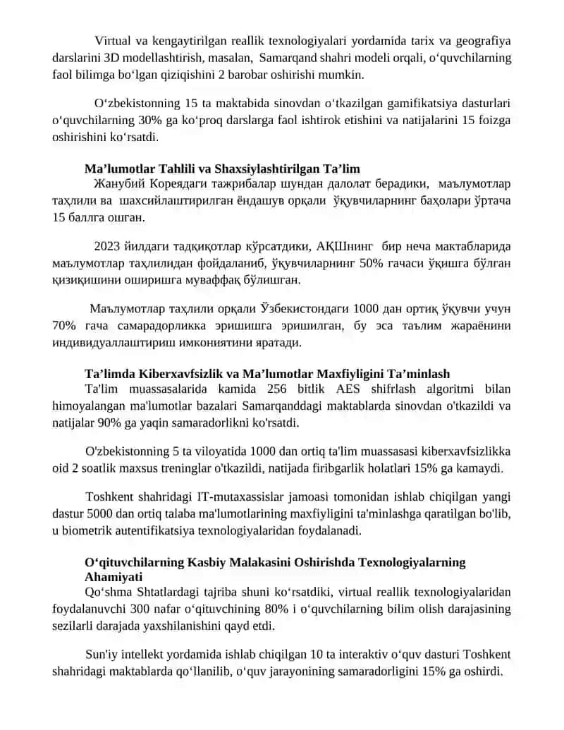 Innovatsion texnologiyalar yordamida ta’lim samaradorligini oshirish yo‘llari 3