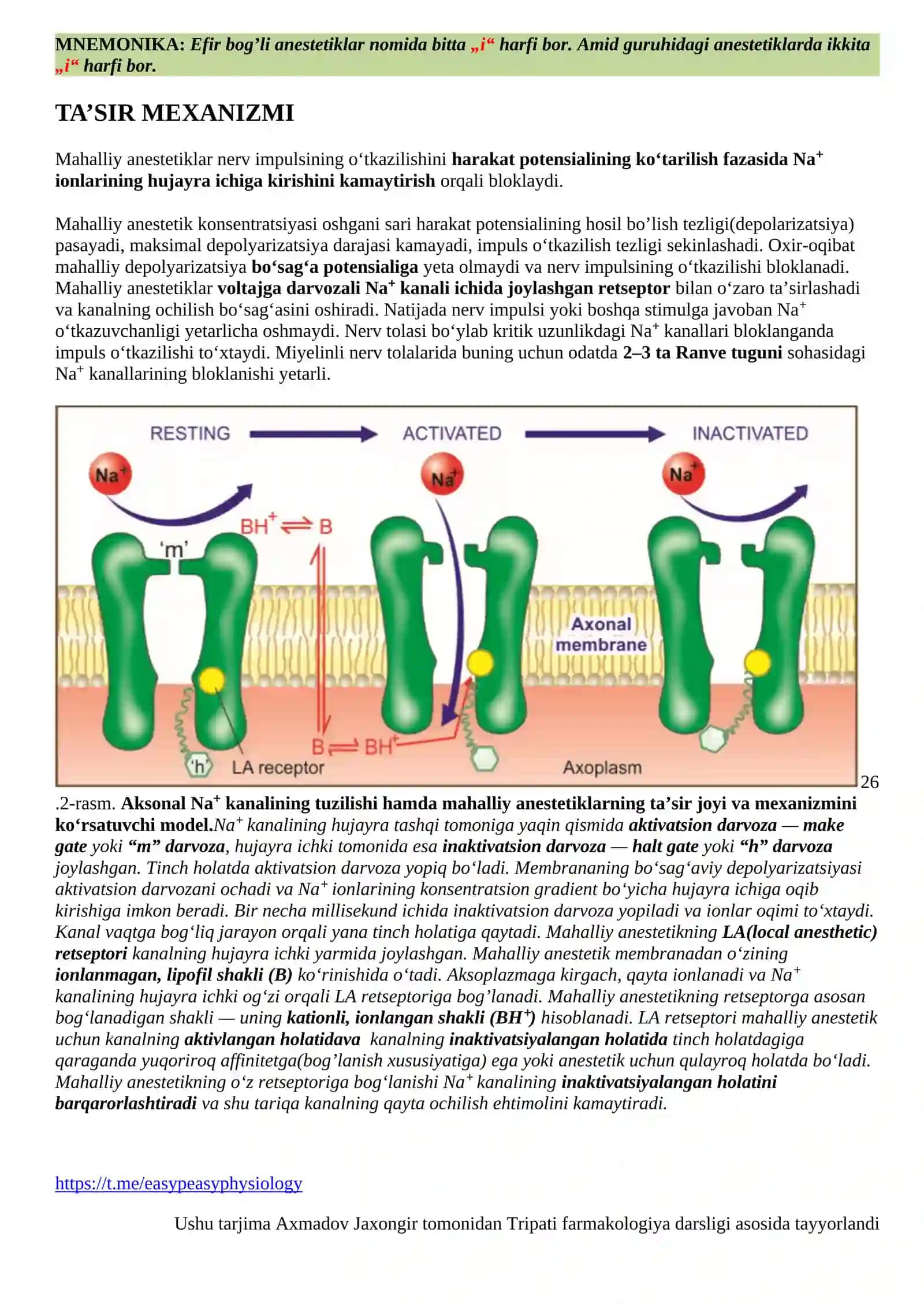 MAHALLIY ANESTETIKLAR 3