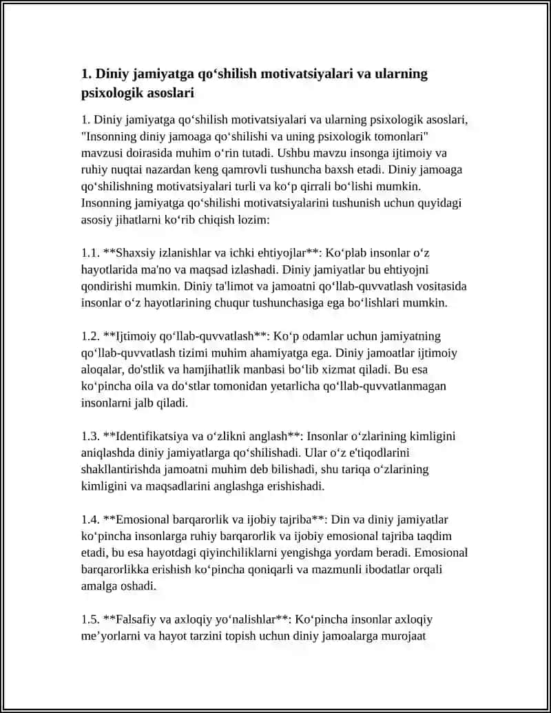 INSONNING DINIY JAMOAGA QOʻSHILISHI VA UNING PSIXOLOGIK TOMONLARI 3