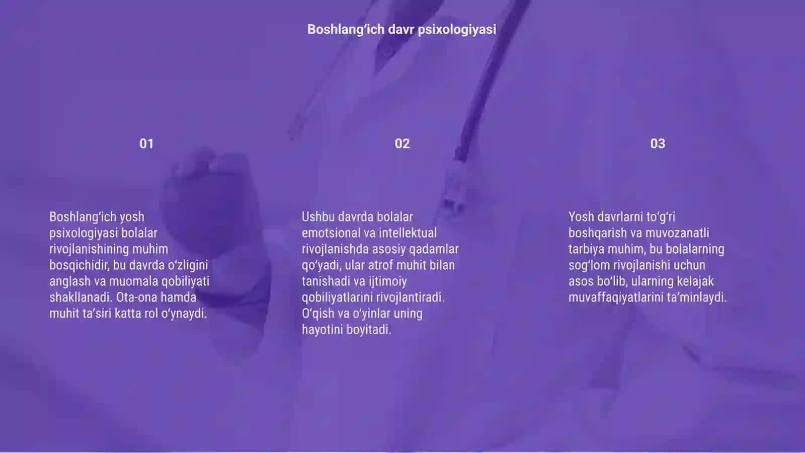 Ontogeniz.Yosh davrlari psixologiyasi 3