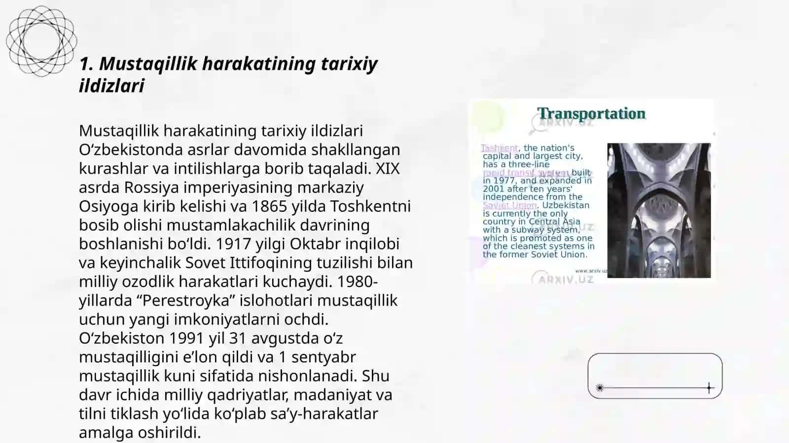 Mustaqillik harakatining tarixiy ildizlari 3