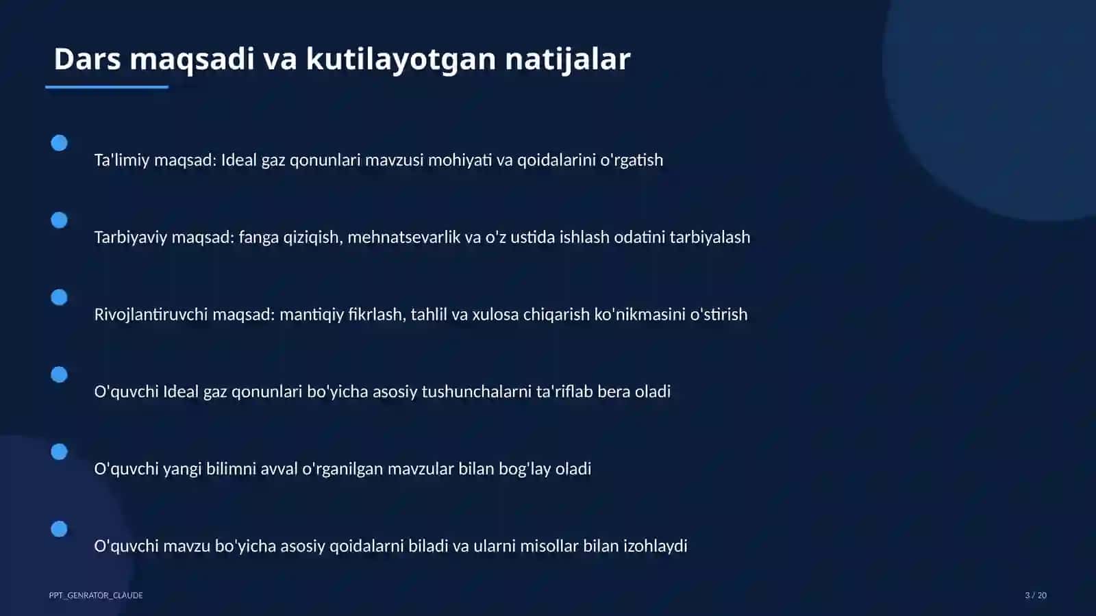 Ideal gaz qonunlari (10-sinf) 3
