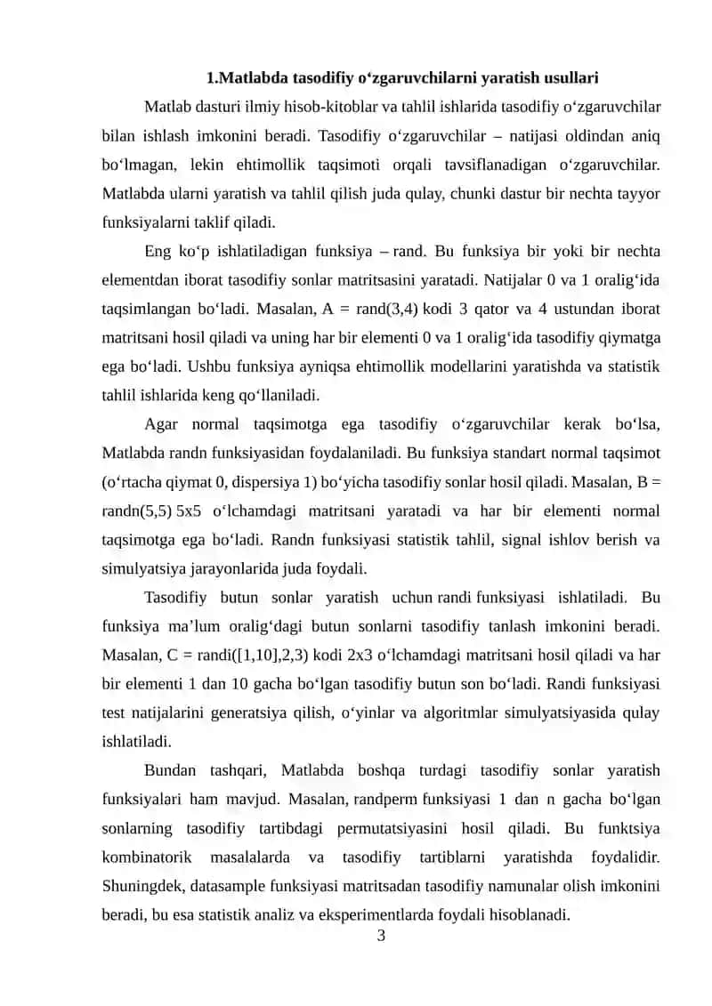 Matlab dasturi 3