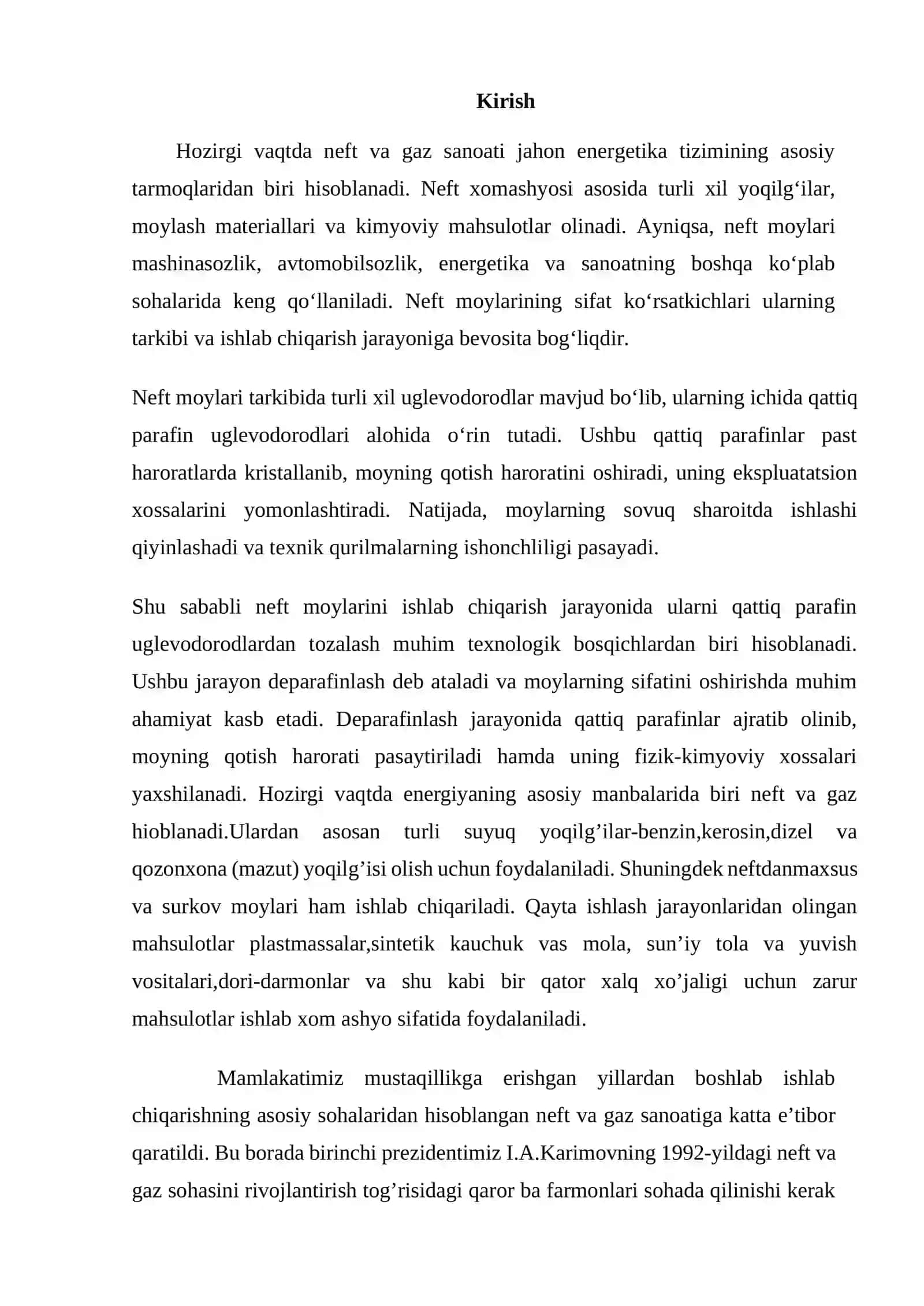 Gazni qayta ishlash kimyoviy texnologiyasi 3
